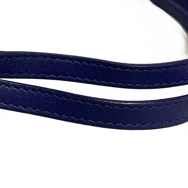 Bottega Veneta Shoulder Bag Intrecciato 255693 Blue Cube Leather