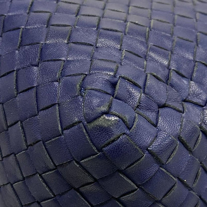 Bottega Veneta Shoulder Bag Intrecciato 255693 Blue Cube Leather