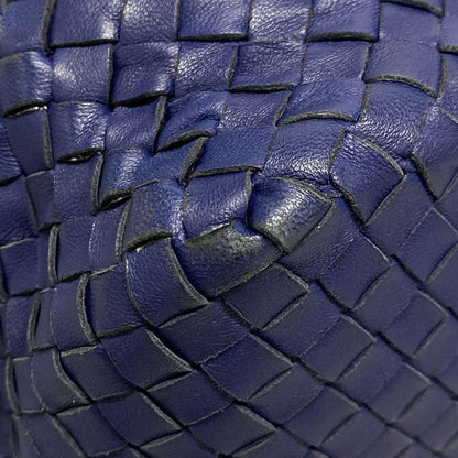 Bottega Veneta Shoulder Bag Intrecciato 255693 Blue Cube Leather