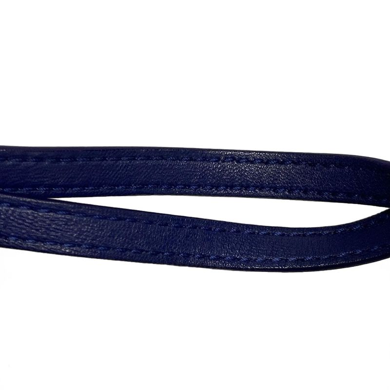 Bottega Veneta Shoulder Bag Intrecciato 255693 Blue Cube Leather