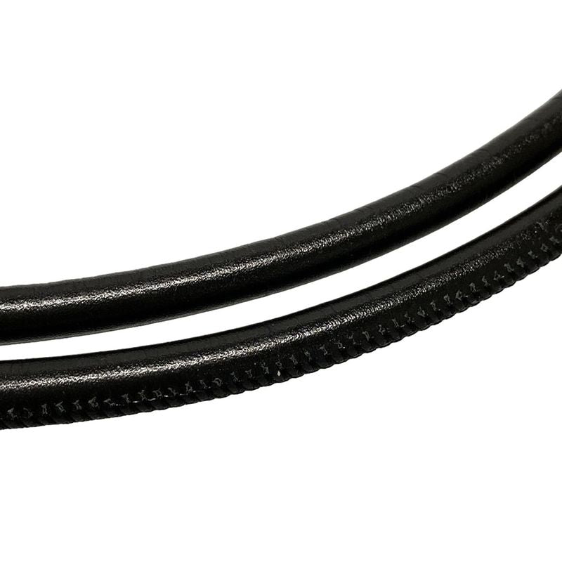 Chanel Shoulder Bag Cambon Line Medium Pochette A25178 Black Silver Hardware