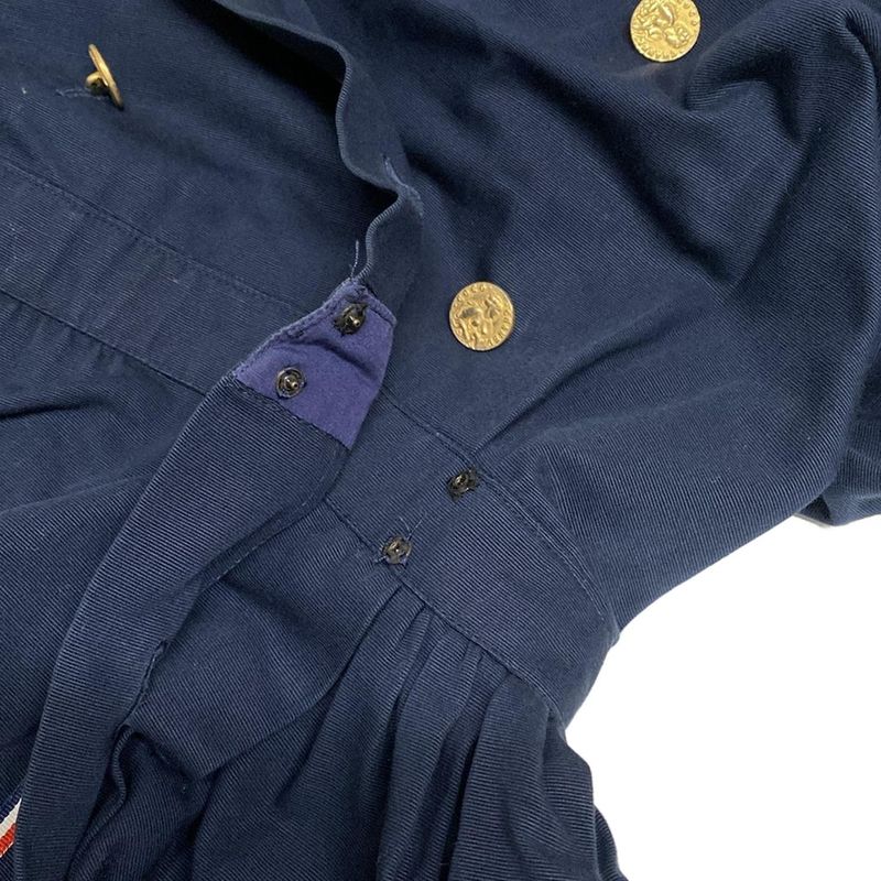 Chanel Dress Size 38 M Women's Navy Cotton