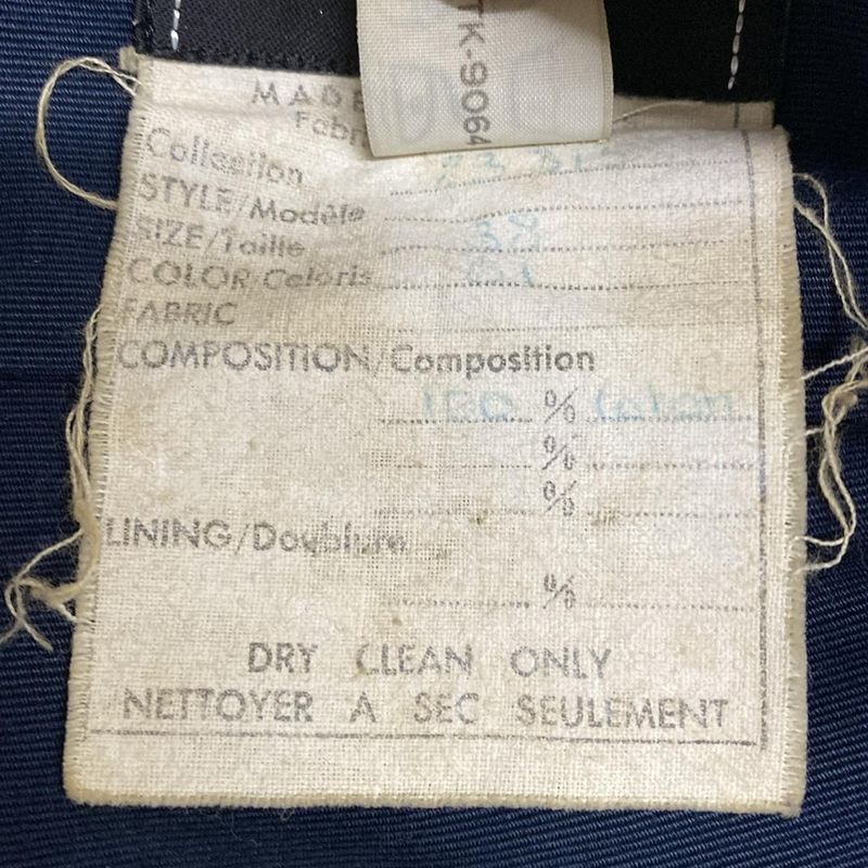 Chanel Dress Size 38 M Women's Navy Cotton