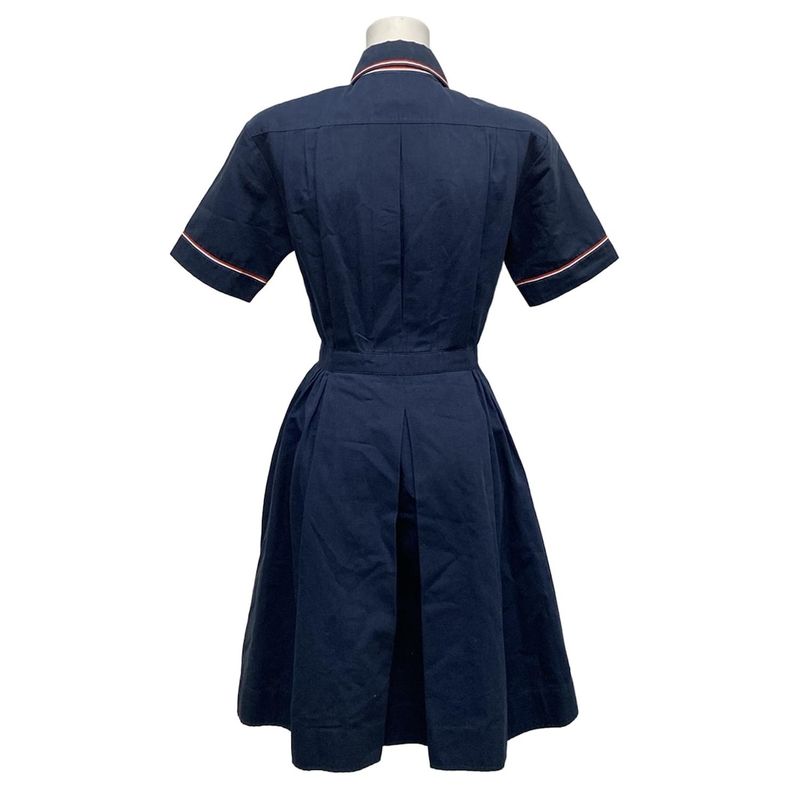 Chanel Dress Size 38 M Women's Navy Cotton