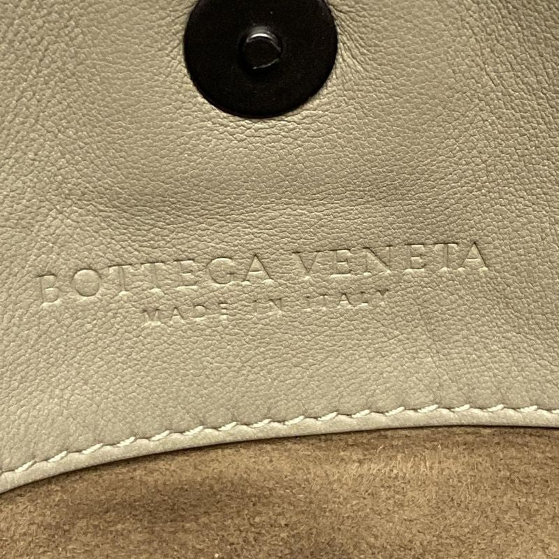 Bottega Veneta Intrecciato Gray Chain Shoulder Leather