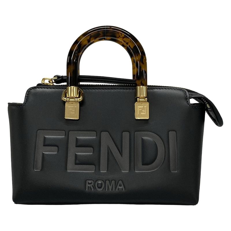 Fendi Handbag Mini By The Way 8bs067 Black Leather