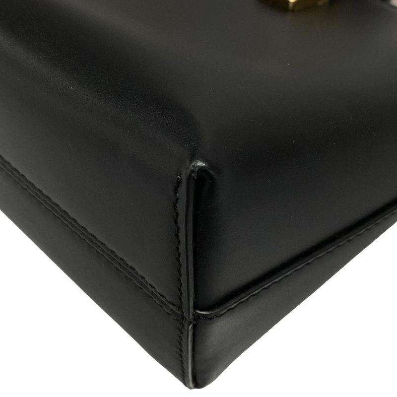 Fendi Handbag Mini By The Way 8bs067 Black Leather