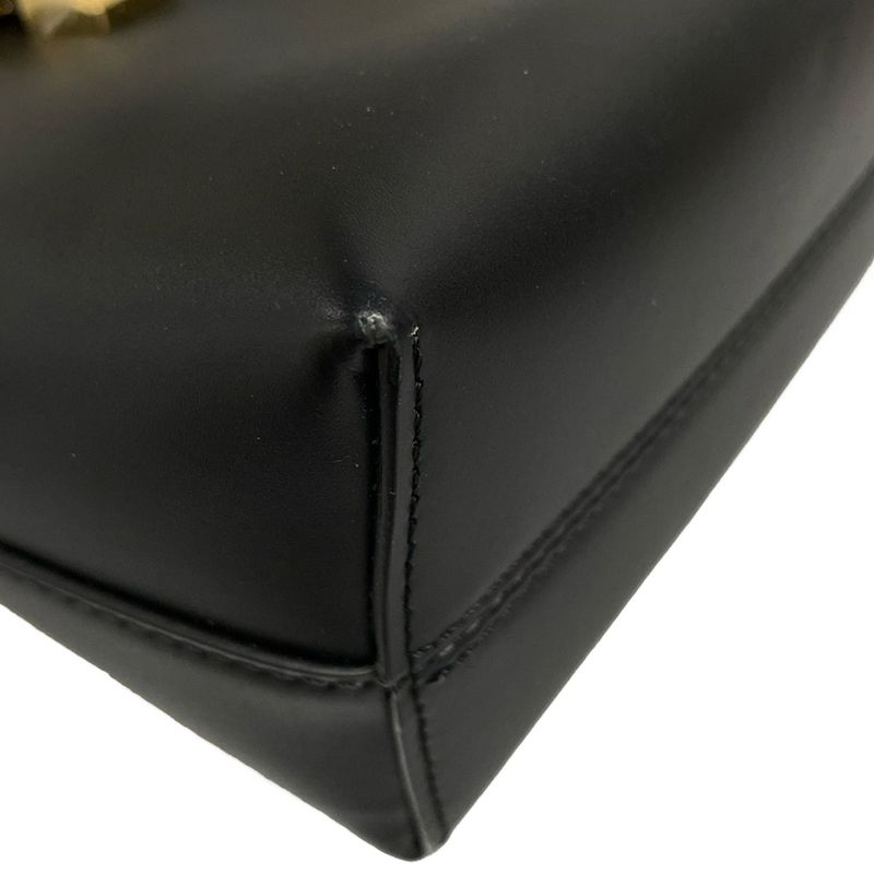 Fendi Handbag Mini By The Way 8bs067 Black Leather