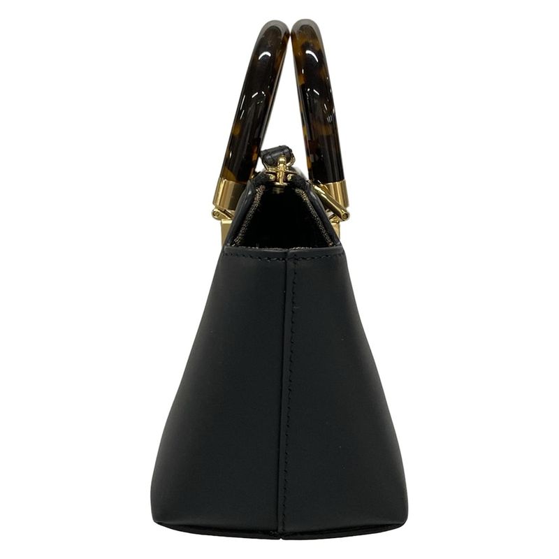 Fendi Handbag Mini By The Way 8bs067 Black Leather