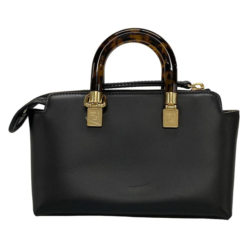 Fendi Handbag Mini By The Way 8bs067 Black Leather