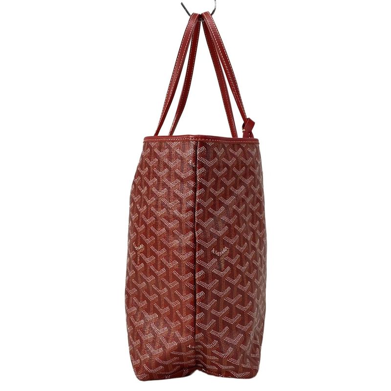 Goyard Saint Louis PM Red Leather Tote Bag