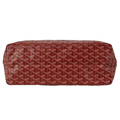 Goyard Saint Louis PM Red Leather Tote Bag