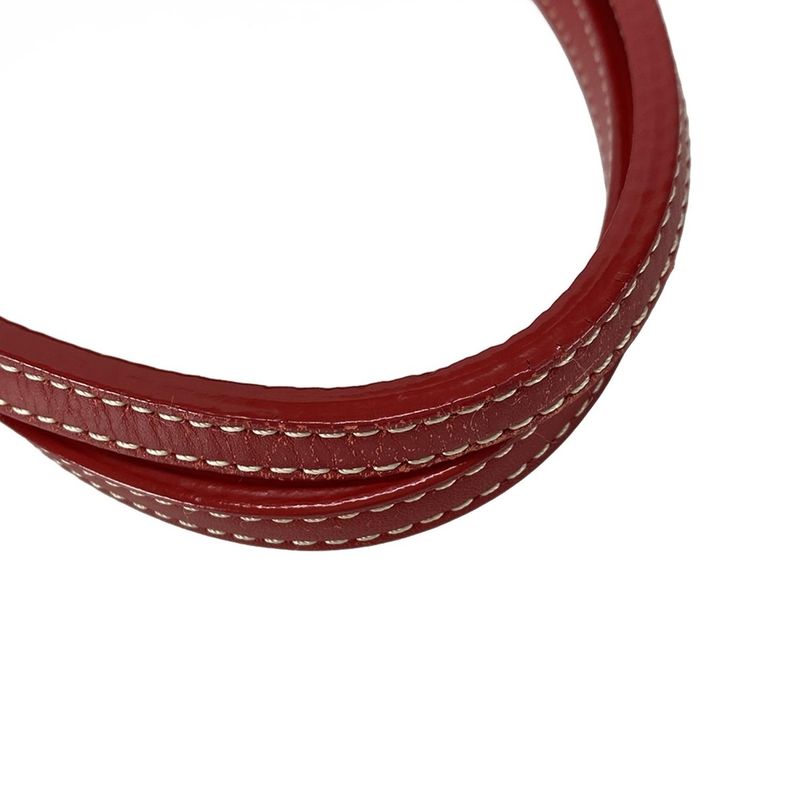 Goyard Saint Louis PM Red Leather Tote Bag