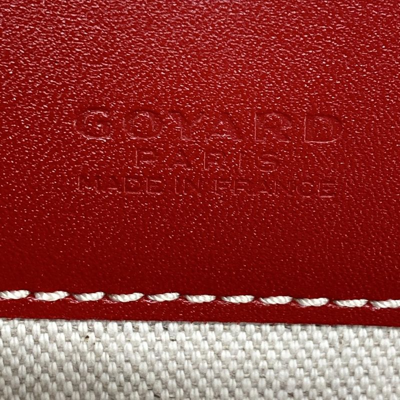 Goyard Saint Louis PM Red Leather Tote Bag