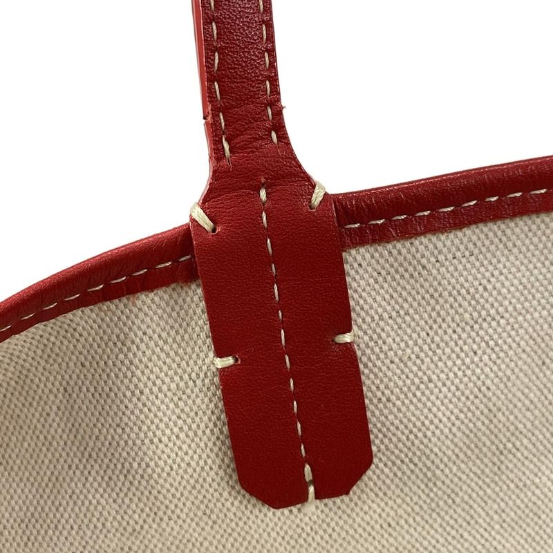 Goyard Saint Louis PM Red Leather Tote Bag