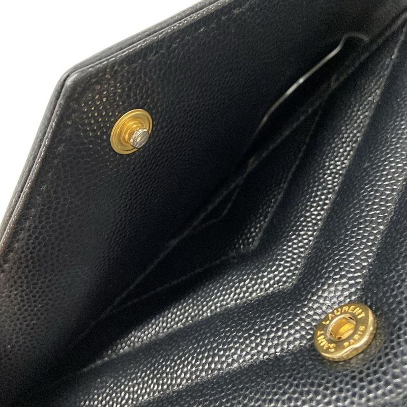 Saint Laurent Paris Wallet Monogram Saint Laurent Envelope 393953 Black Chain