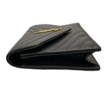 Saint Laurent Paris Wallet Monogram Saint Laurent Envelope 393953 Black Chain