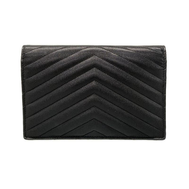 Saint Laurent Paris Wallet Monogram Saint Laurent Envelope 393953 Black Chain