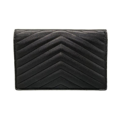 Saint Laurent Paris Wallet Monogram Saint Laurent Envelope 393953 Black Chain