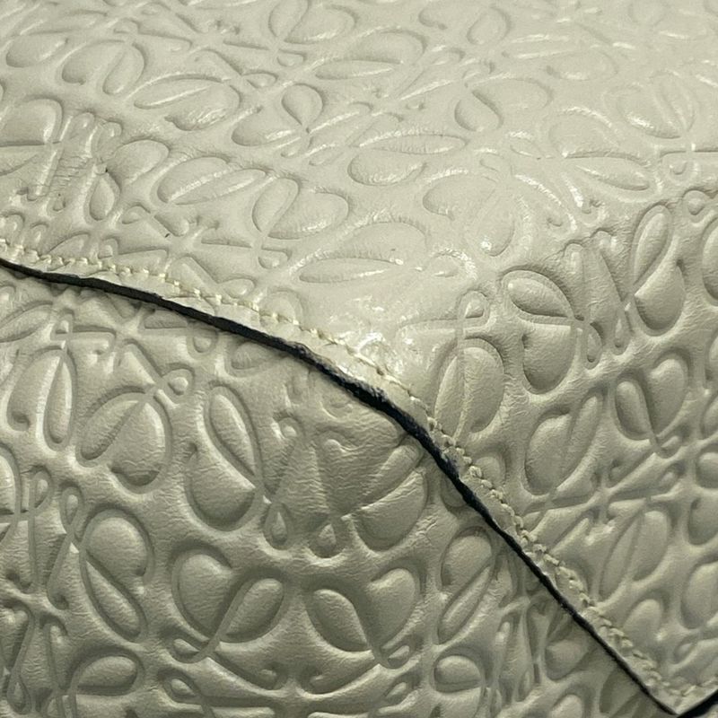 Loewe Tote Bag East West/repeat Light Green Leather