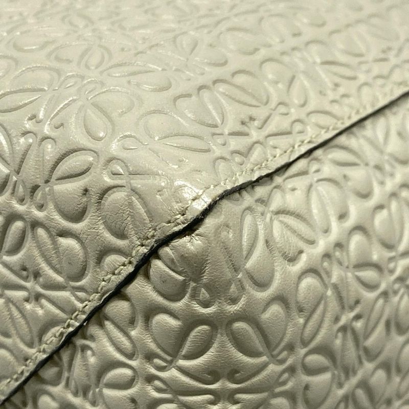 Loewe Tote Bag East West/repeat Light Green Leather