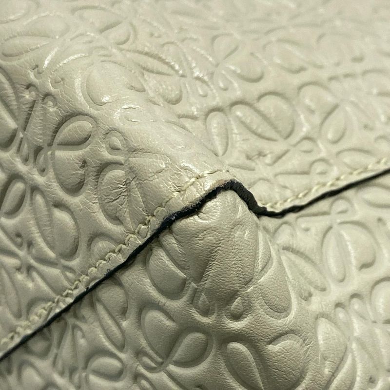 Loewe Tote Bag East West/repeat Light Green Leather