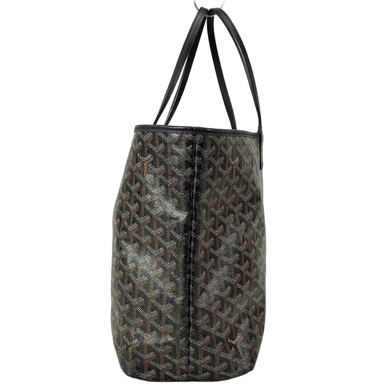 Goyard Tote Bag Saint Louis PM Black Leather
