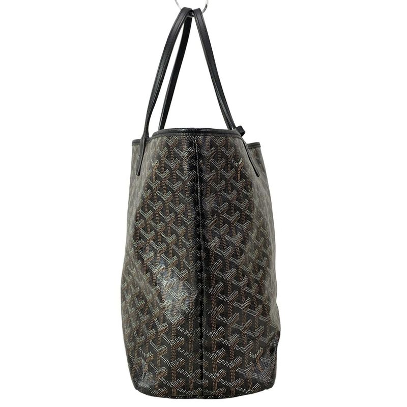 Goyard Tote Bag Saint Louis PM Black Leather