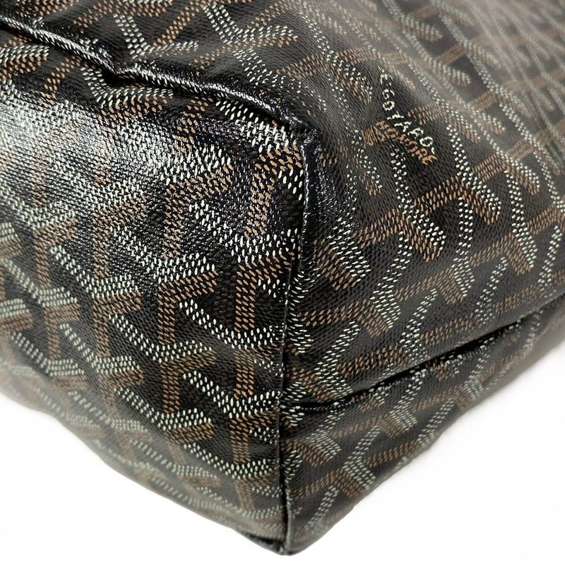 Goyard Tote Bag Saint Louis PM Black Leather