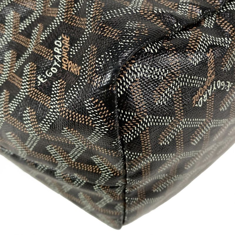 Goyard Tote Bag Saint Louis PM Black Leather