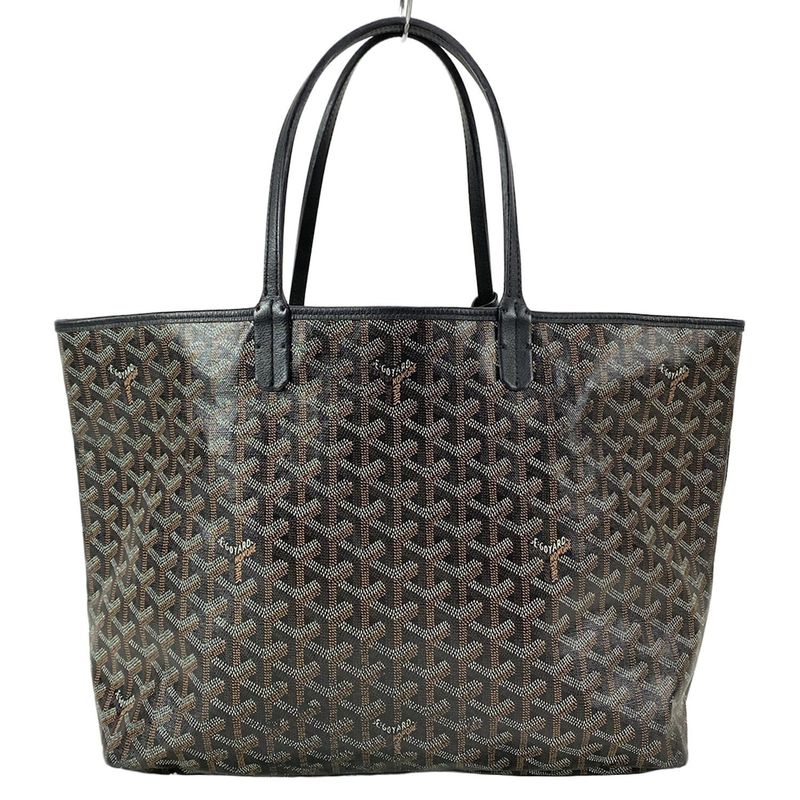 Goyard Tote Bag Saint Louis PM Black Leather