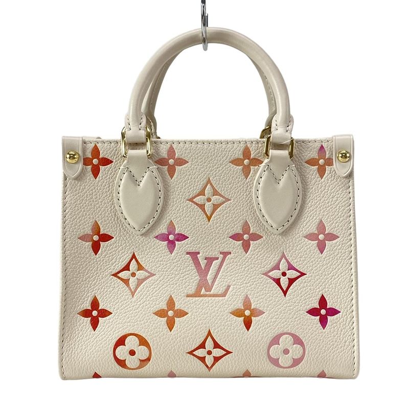 Louis Vuitton Tote Bag Bicolor Monogram Empreinte On The Go BB M47115 Sunrise