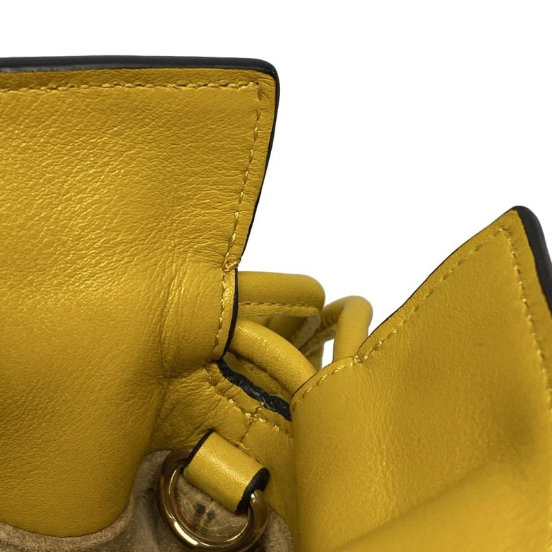 Loewe Clutch Bag Flamenco Clutch Nano Yellow Mini Bag