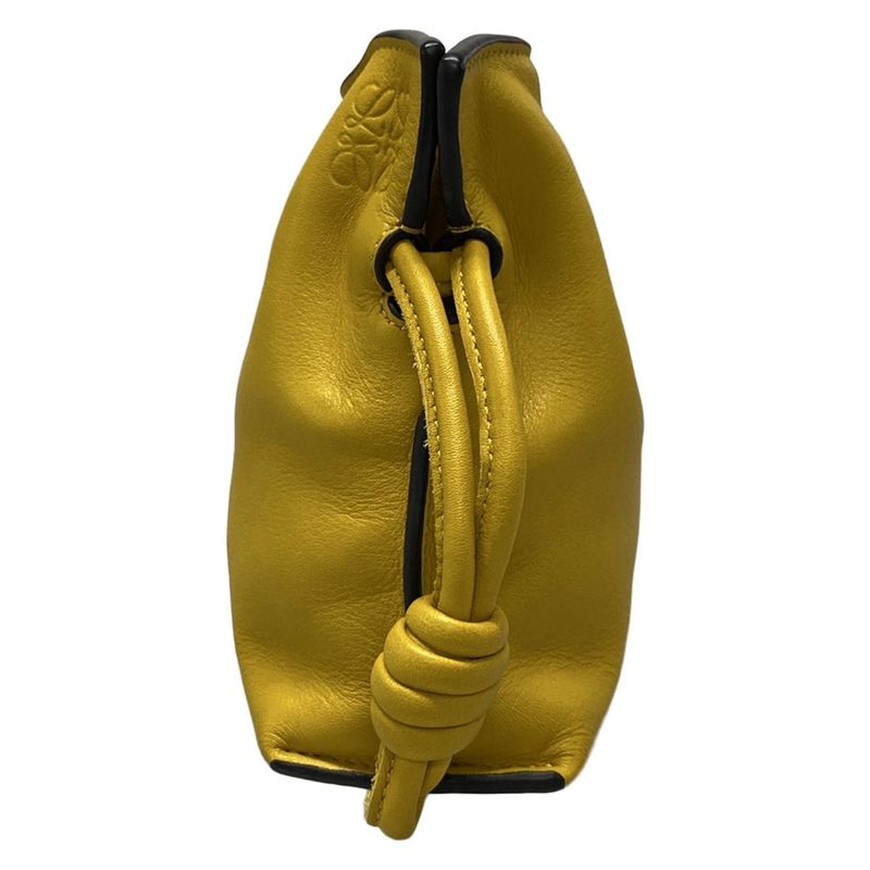 Loewe Clutch Bag Flamenco Clutch Nano Yellow Mini Bag