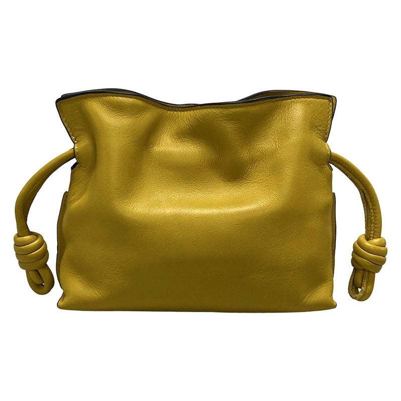Loewe Clutch Bag Flamenco Clutch Nano Yellow Mini Bag