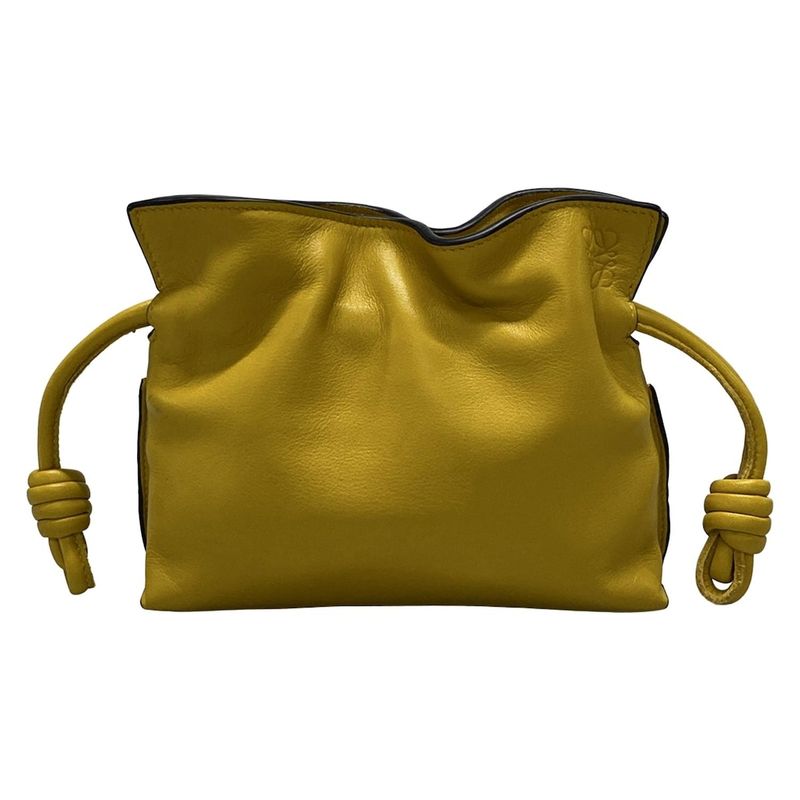Loewe Clutch Bag Flamenco Clutch Nano Yellow Mini Bag