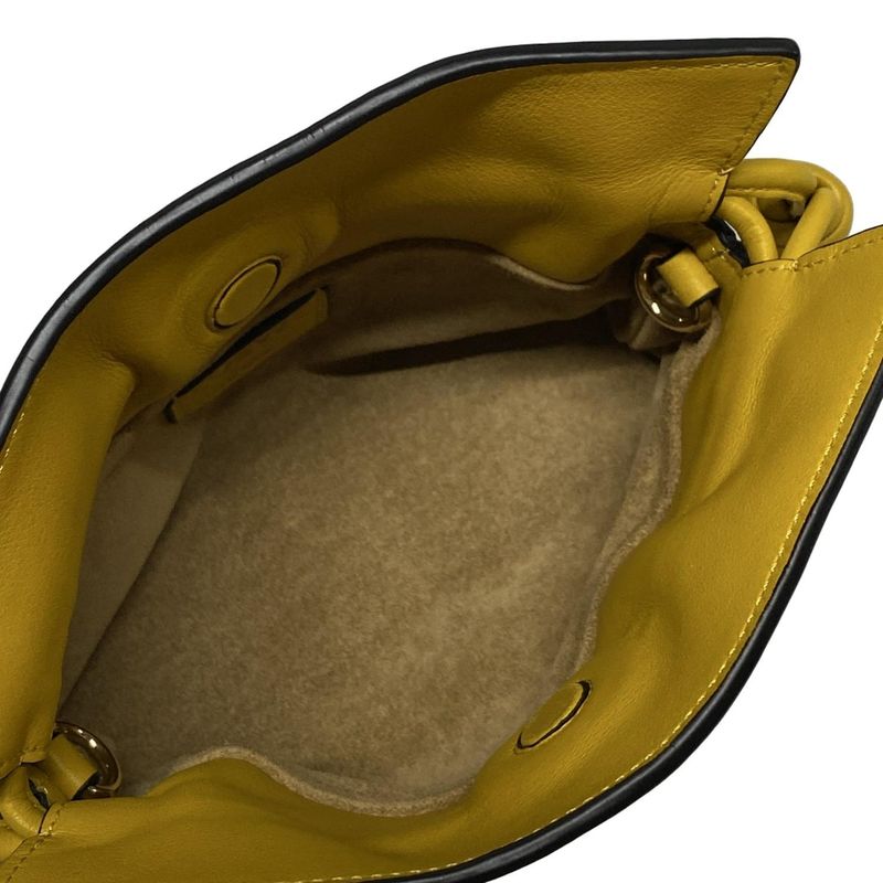Loewe Clutch Bag Flamenco Clutch Nano Yellow Mini Bag