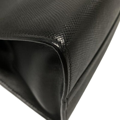 Prada Tote Bag Monochrome Bag Black Leather