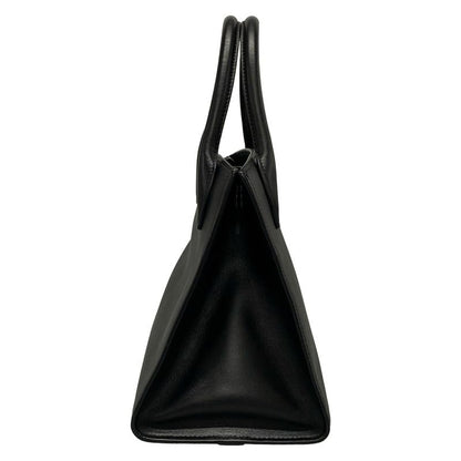 Prada Tote Bag Monochrome Bag Black Leather