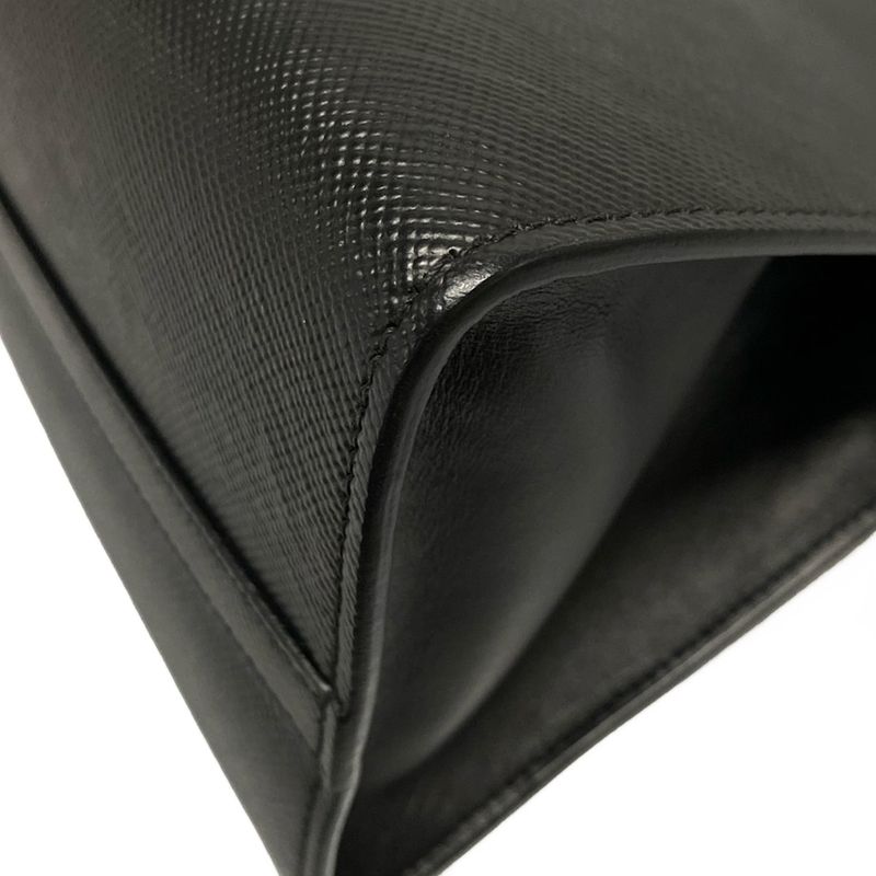 Prada Tote Bag Monochrome Bag Black Leather