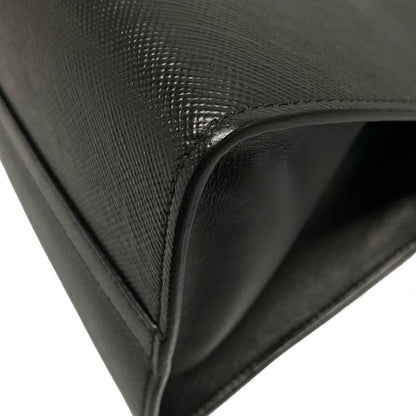 Prada Tote Bag Monochrome Bag Black Leather