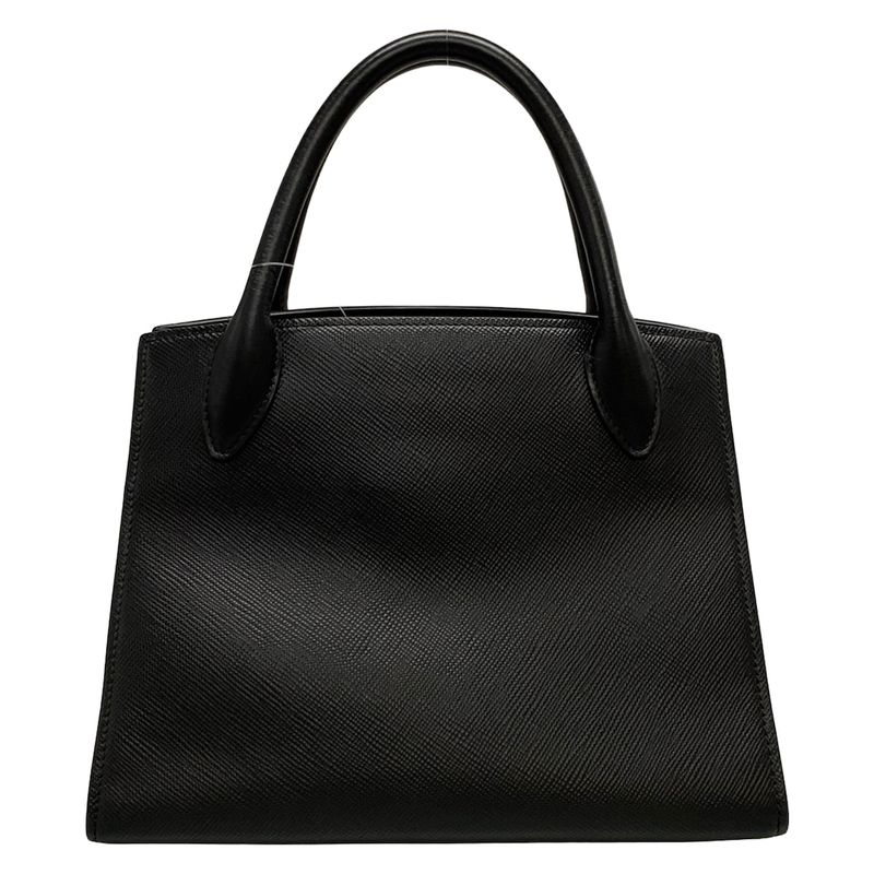 Prada Tote Bag Monochrome Bag Black Leather
