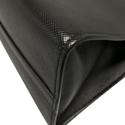 Prada Tote Bag Monochrome Bag Black Leather