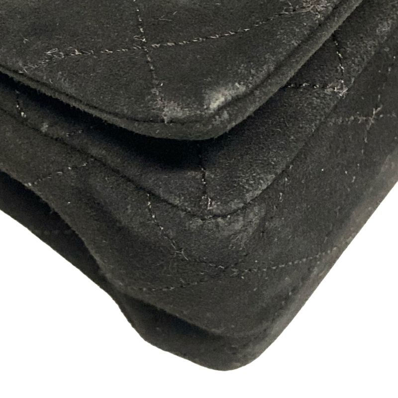 Chanel Shoulder Bag Mini Matelasse Black Chain Shoulder/gold Hardware