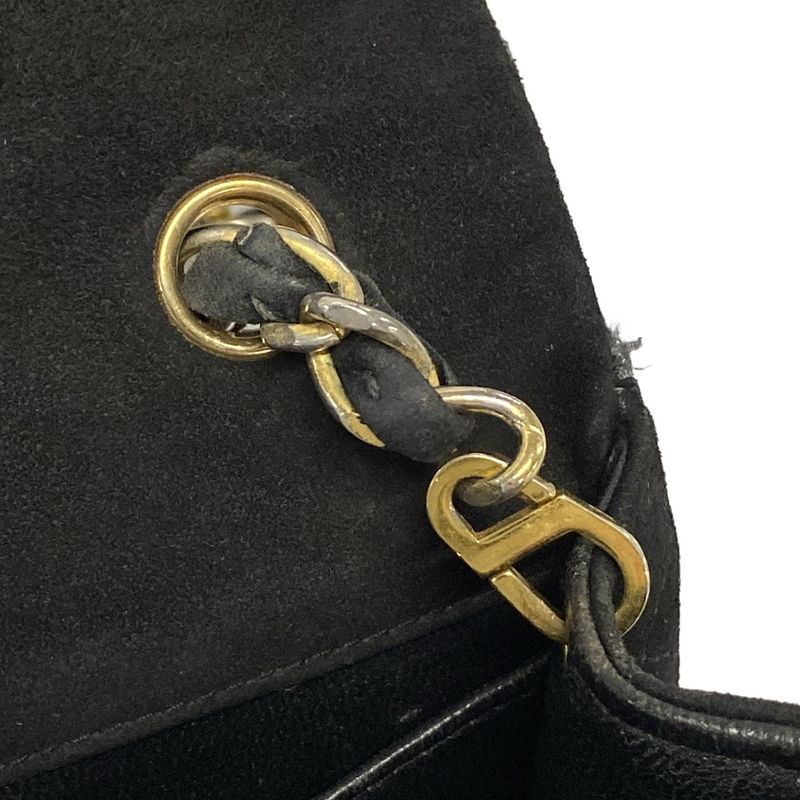 Chanel Shoulder Bag Mini Matelasse Black Chain Shoulder/gold Hardware