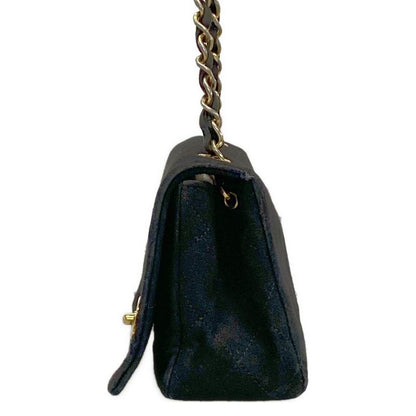 Chanel Shoulder Bag Mini Matelasse Black Chain Shoulder/gold Hardware