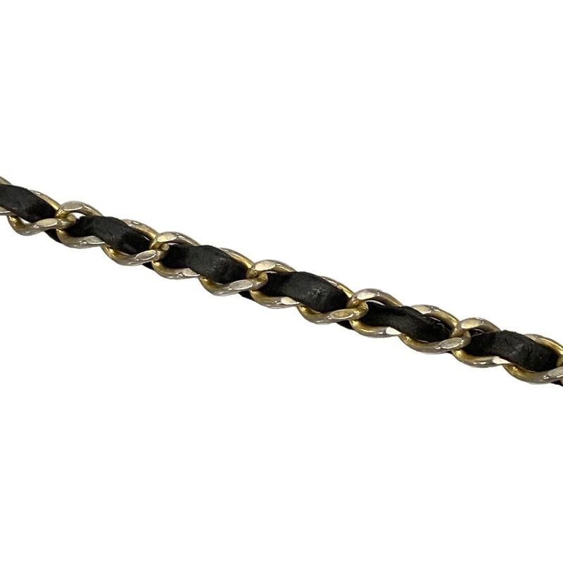 Chanel Shoulder Bag Mini Matelasse Black Chain Shoulder/gold Hardware