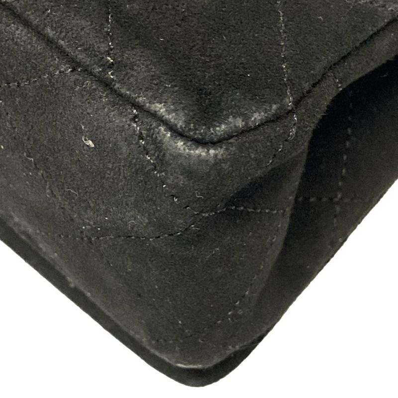 Chanel Shoulder Bag Mini Matelasse Black Chain Shoulder/gold Hardware