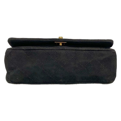 Chanel Shoulder Bag Mini Matelasse Black Chain Shoulder/gold Hardware