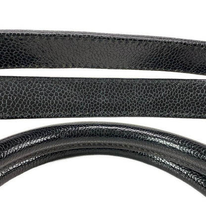 Chanel Tote Bag Shiva / Matelasse Black Chain Shoulder / Vintage Gold Hardware